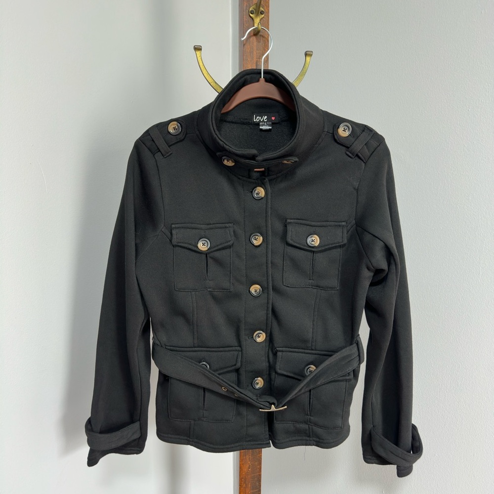 Love Black Utility Jacket Classic Style